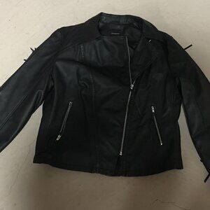 Lane Bryant Black Leather Jacket